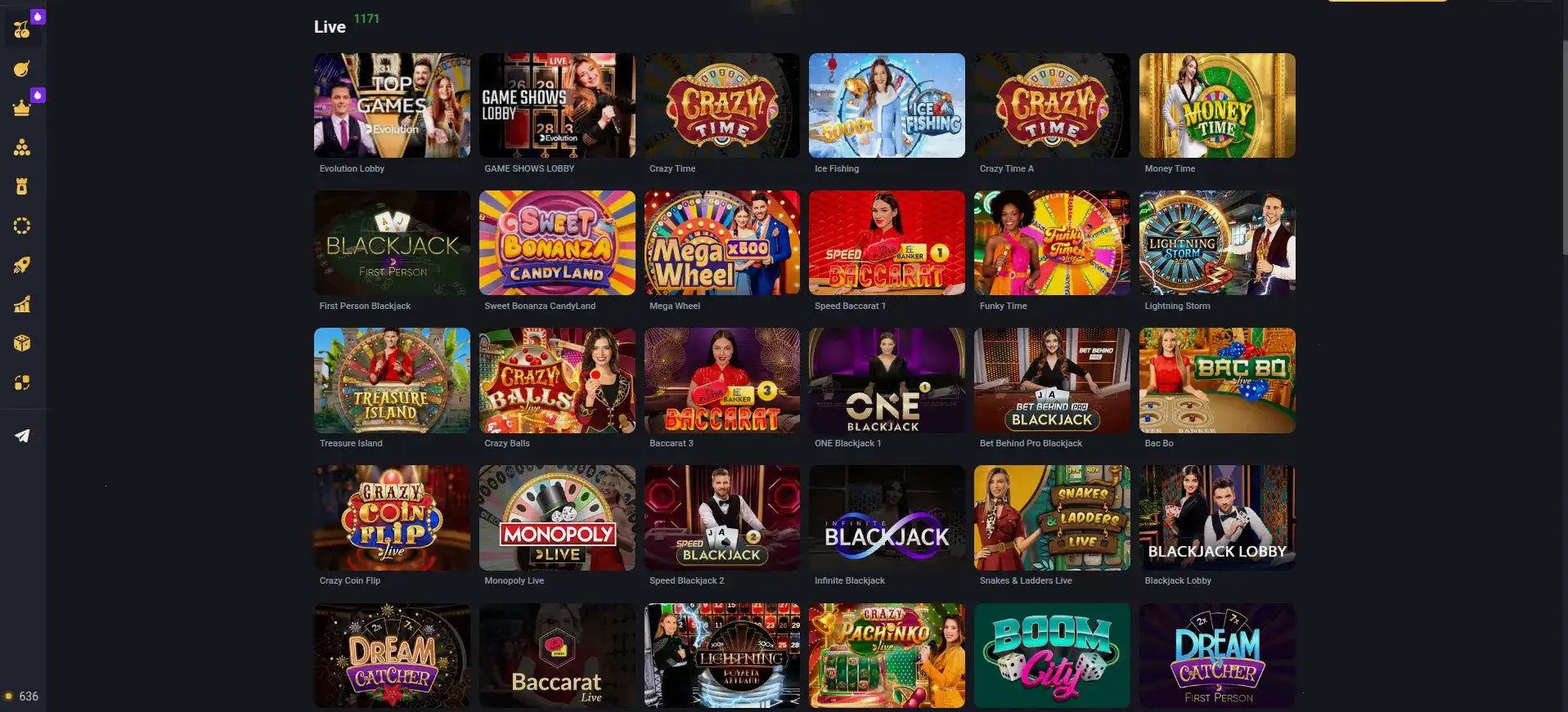 статистика посещений Zooma casino